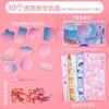 Account Material Guka Sticker Set DIY Keychain Making Kit DIY Handbook Material Sticker DIY Keyring
