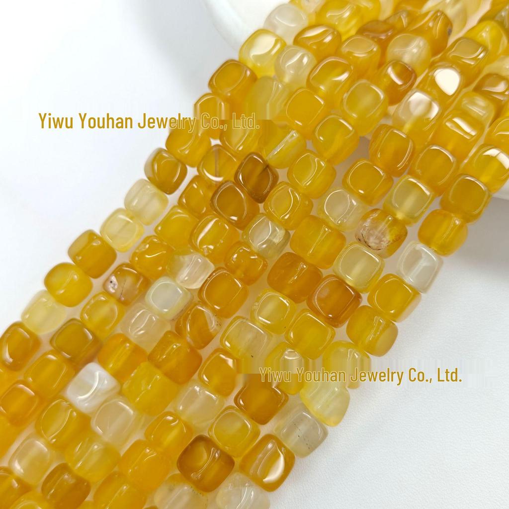 Square Weathered Sugar Cube Stone Beads - DIY Bracelet & Jewelry Accessories