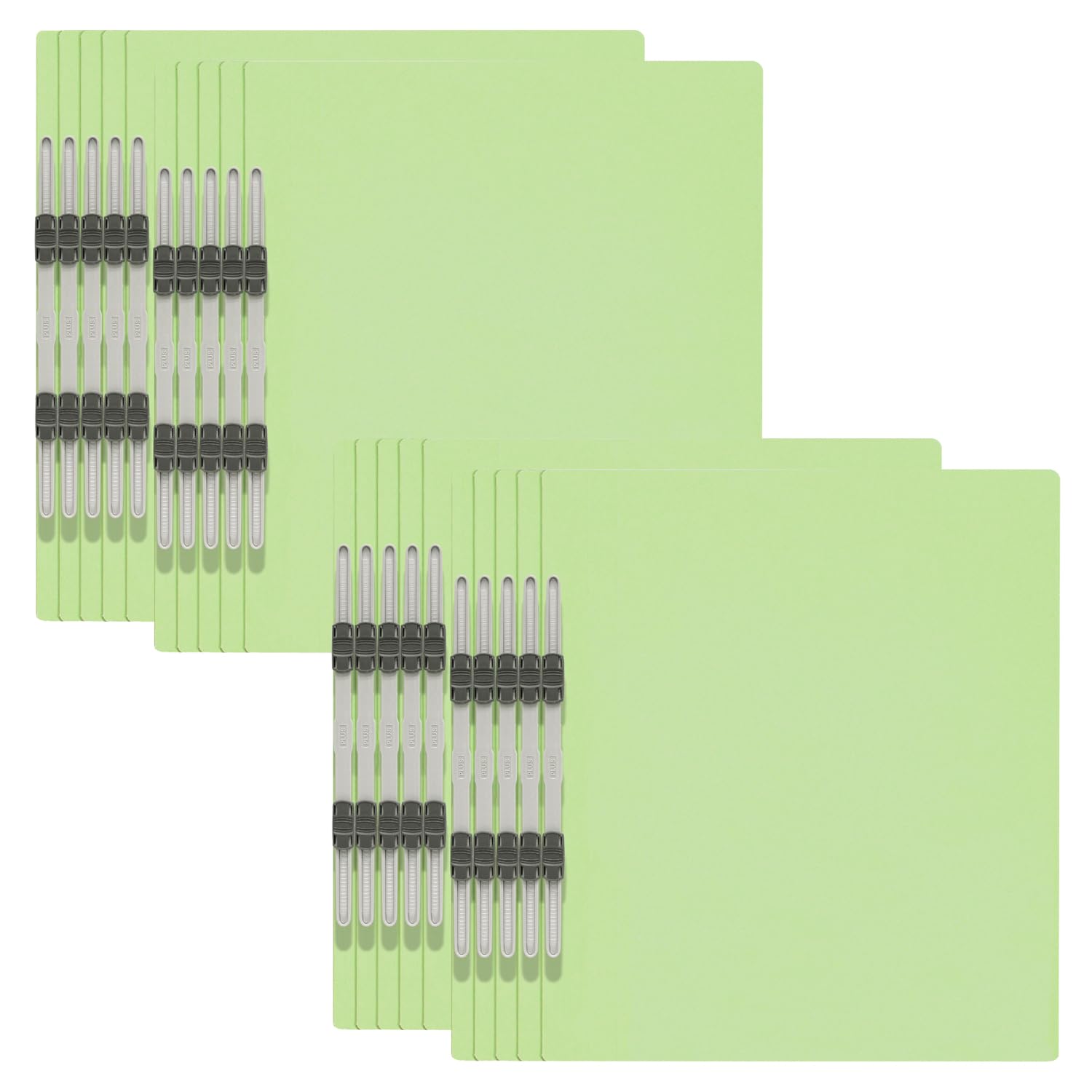 

Plus Economy Flat File A4 Vertical 2 Holes Pack of 20 Green зелёный