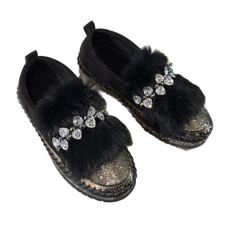 Casual and Versatile Flat Single Shoes, New Thick-soled Women's Shoes for Autumn and Winter