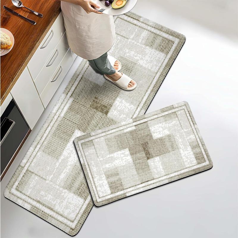 Küchenmatte Zweiteiliges Set Saugfähige Fußmatte Eingangstürmatte Badezimmertürmatte