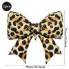 Leopard Print Bow Foil Balloons 4D Round Cheetah Animal Balloon Wild One Jungle Safari Theme Birthday Bachelorette Party Decor