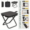 Portable Outdoor Folding Chair Picnic Fishing Beach Camping Travel Lightweight Stool Compact Seating for Self-Driving Camping