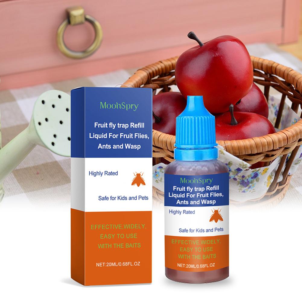 

NEW High-end 20ML Fruit Fly Liquid Refill Trap Powerful Accessories High Bait Catcher Solution Fly Quality Agent Household P8E9 CN