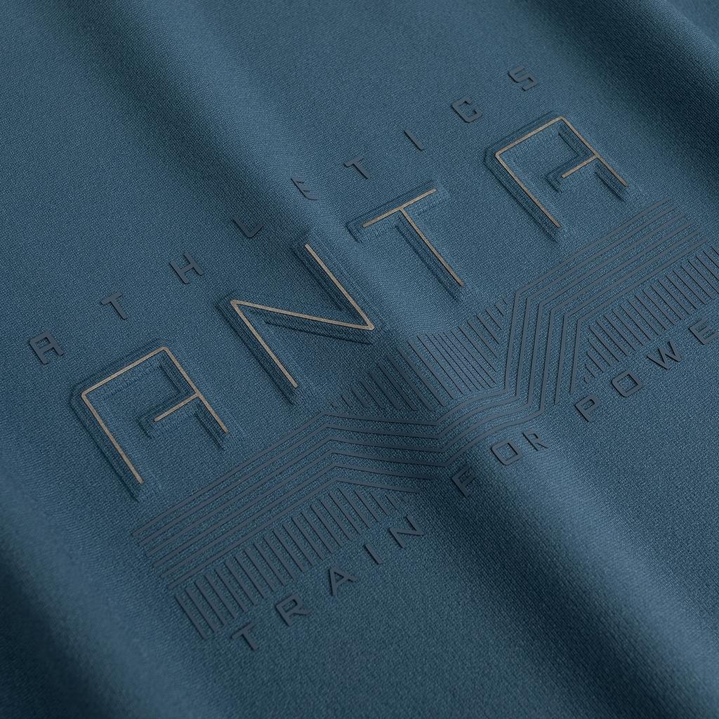 Anta Training Series Short Sleeve Knitted Shirt Summer T-Shirt Men tops Haitao-Blue 152627122-2