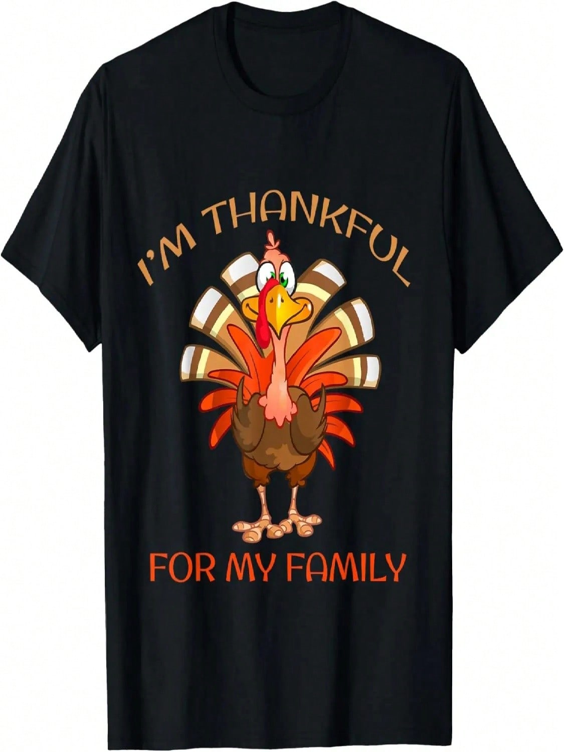 Thankful For My Family, Thanksgiving Tshirt, Thankful Kids T-Shirt S