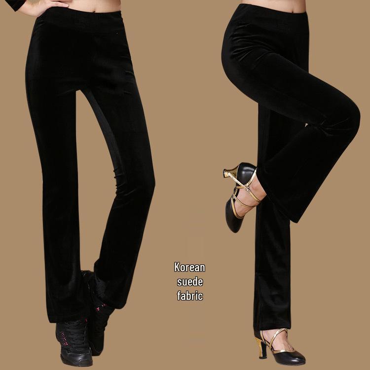 2022 Women's Square Dance Slimming Flared Fitness Pants for Middle-Aged and Elderly