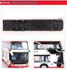 Baosilun 66029 Alloy Double-Decker Bus Toy with Pull-Back, Sound & Light Features