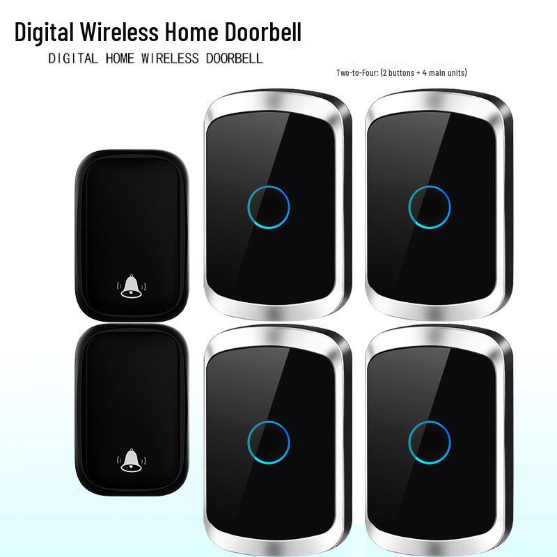 Wireless Waterproof Self-Powered Smart Doorbell - Battery-Free Long-Range Remote Control for Home