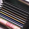 New Casual Wallet Multi-Slot Card Holder Zipper Coin Purse Small Clutch PU Money Bag Purse Cardholder Wallets for Men and Women