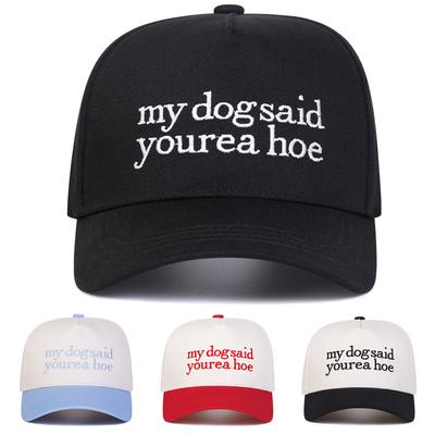Unisex Yourea Hoe Letter Embroidery Baseball Caps Outdoor Adjustable Spring and Autumn Casual Sunscreen Hat