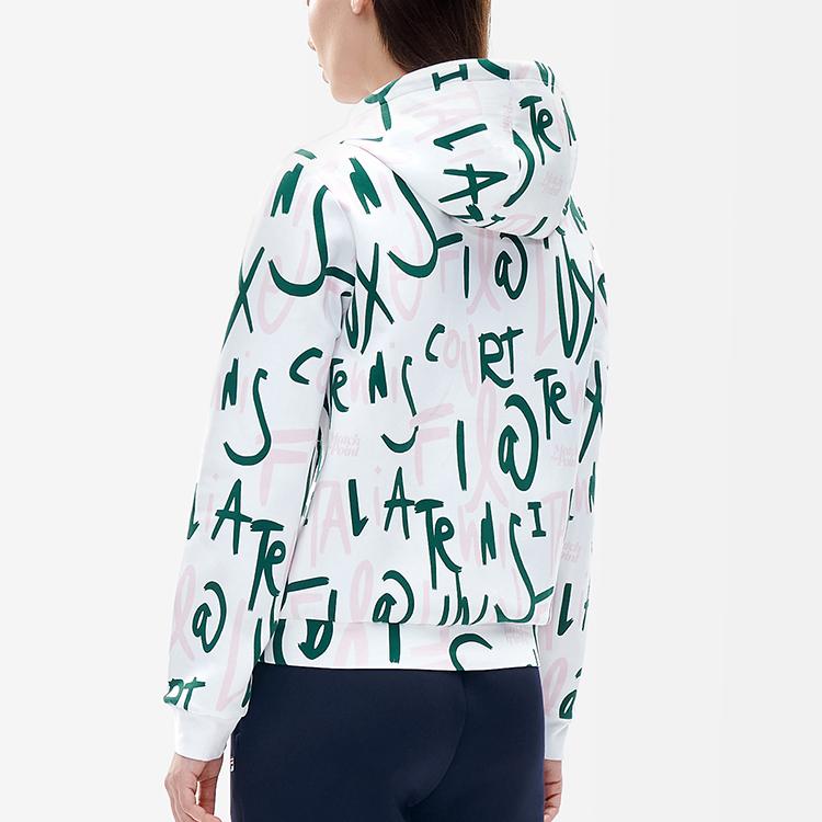 Fila Athletics Letter Print Knitted Sports Hoodie Women Hoodies A11W213205F-ZA