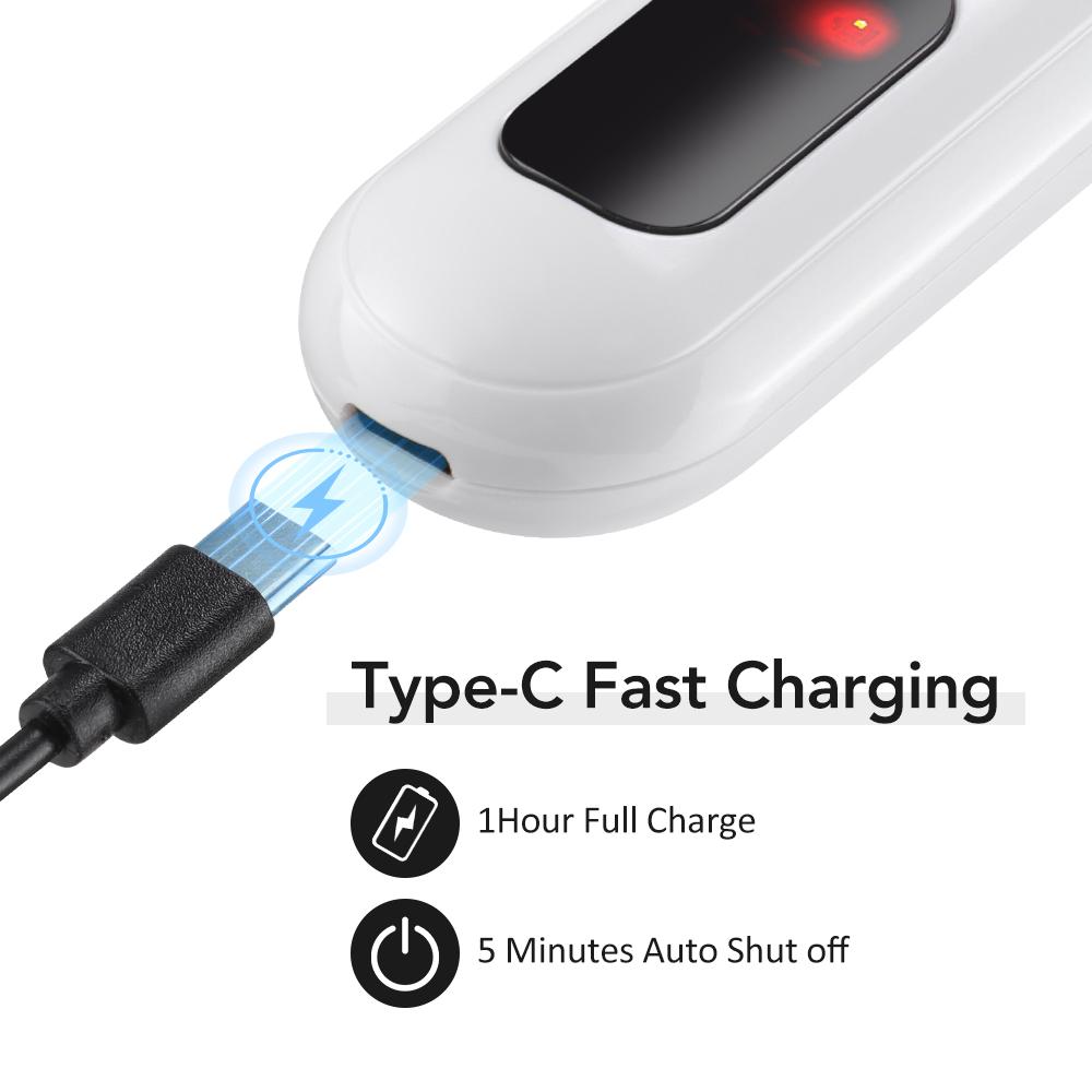 Electric Eyelash Curler Digital Display Heated Temperature Control Long-Lasting Curl Rechargeable Portable Lash Curling Wand