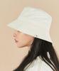 Bajal Monogram Label Pigment Bucket Hat White