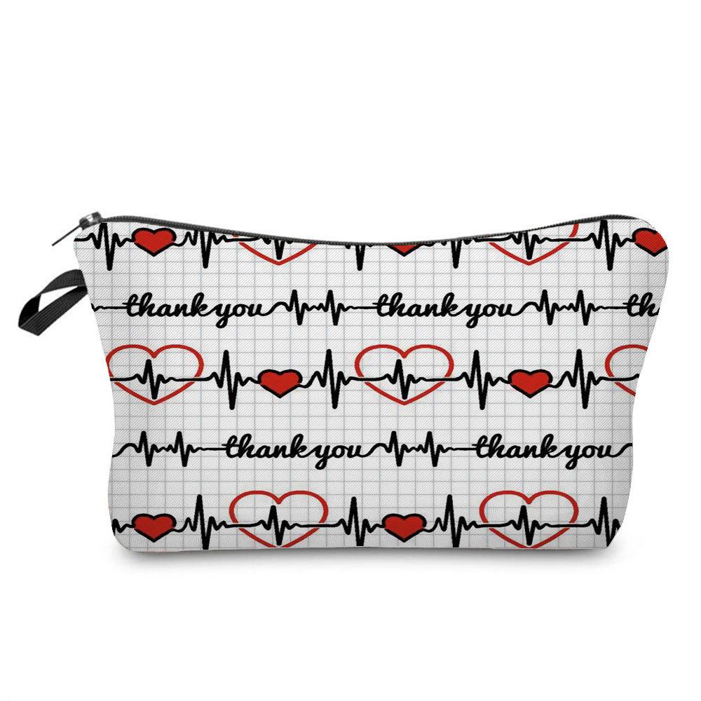 Women Nurse Print Cosmetic Bag Toiletries Organize Travel Storage Case  6443