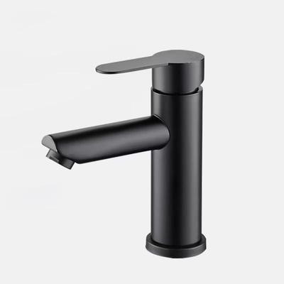 TLXT Stainless Steel Single Cold Straight Spout Basin Faucet