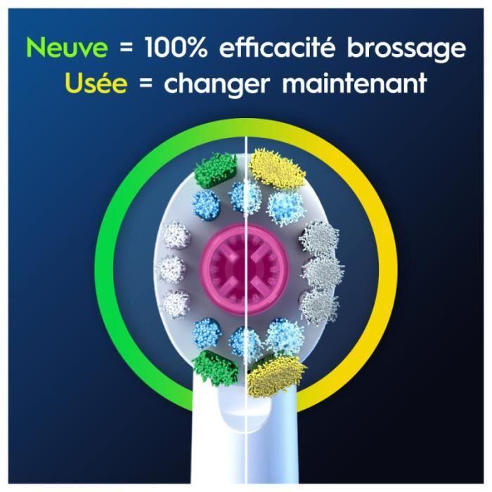 Oral-B Pro 3D White - Brossettes pour brosse à dents - 3 unités