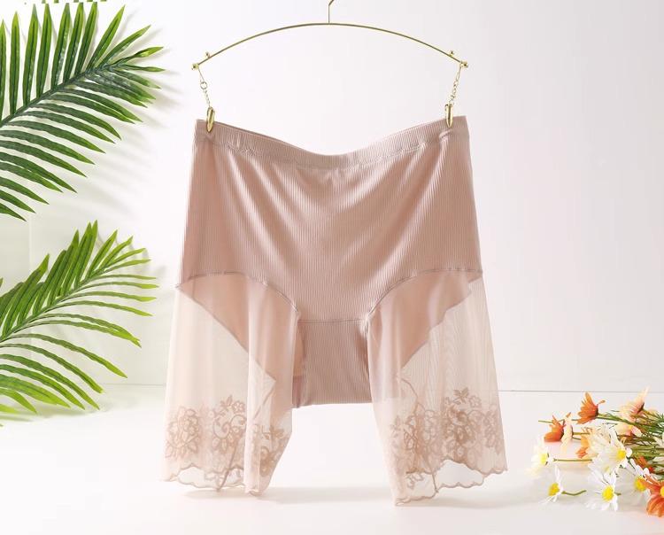 Plus Size High Waist Safety Shorts 2-in-1 Modal Layer for Women