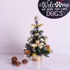 Mini Artificial Christmas Tree with Lights: 30cm/40cm Tabletop Decoration with Ornaments