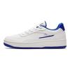 Anta Textile, Synthetic Leather Slip Resistant Abrasion Resistant Low top Skateboard Shoes Men's White Blue 912448018-5
