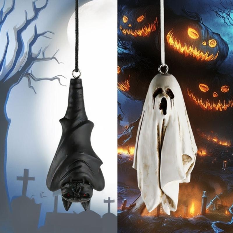 Eerie Halloween Parties Supplies Eerie Halloween Garden Decorations Specter Bat Hanging Charm for Eerie Scene