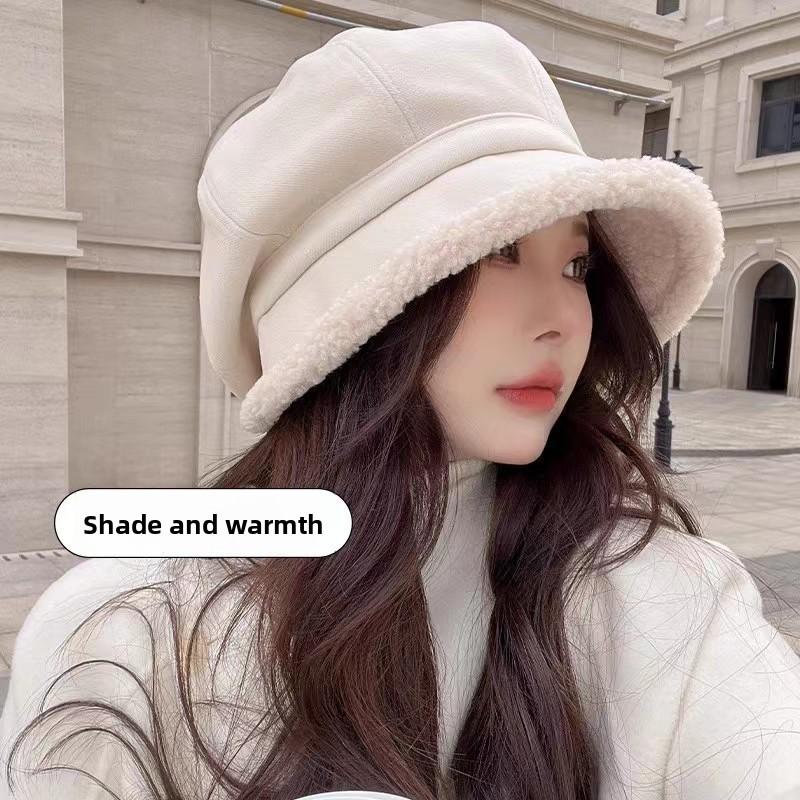 Vintage Fisherman Hat With Fleece Lining For Winter Casual Warmth