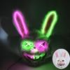 Halloween Leuchtende Horror-Tiermaske LED Leuchtende Blutige Bärenmaske Blinkende Neon Cosplay Gruselige Maskerade Party Maske Zubehör