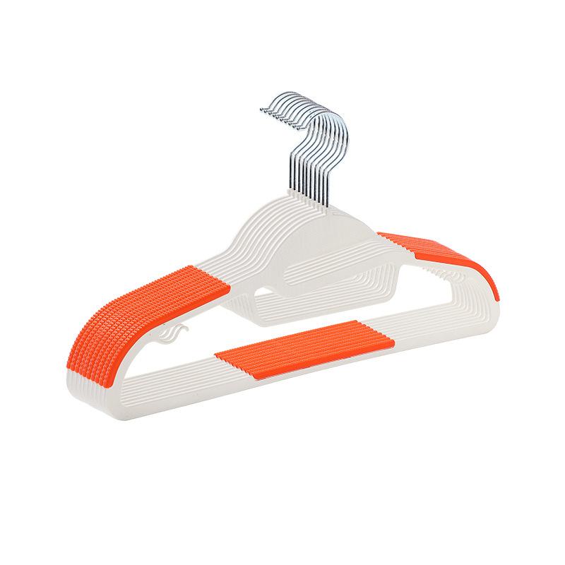 

10 шт. Пластиковая вешалка для одежды, Бытовая, Нескользящая, Без следов, Защита от деформации плеч, 100% Новый материал, Высокая несущая способность, Современная простая L