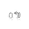 DIDIER DUBOT Dual DD Silver Earrings JDRET5F02ZC