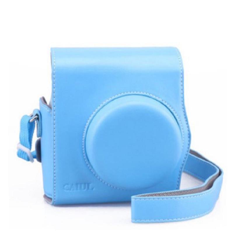 

Caiul Цифровой Защитный Чехол для Камеры для Fujifilm Instax Mini 8/8+/9 Мягкая и Прочная Кожаная Сумка Blue