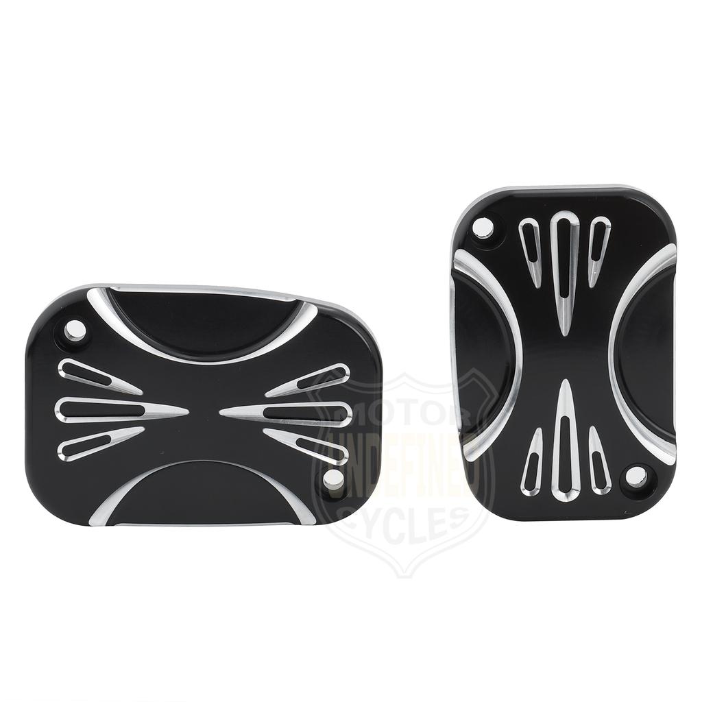 Motorcycle CNC Brake Master Cylinder Cover Front Rear For Harley Touring Road King Street Electra Glide Ultra V-Rod Night Rod