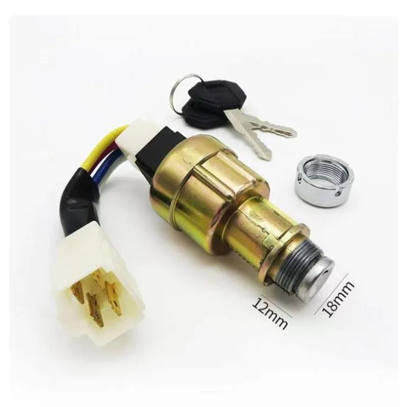 1 SET For Heli Forklift JK411 3/4-wire Start switch Ignition switch Ignition lock high quality Repair tool Forklift accessories