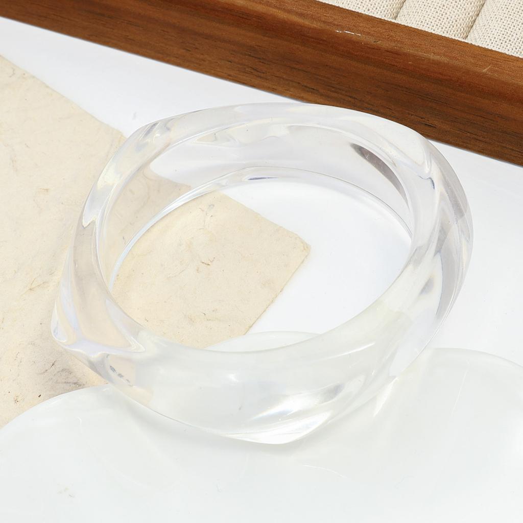 European and American geometric smudge coffee bracelet resin arc bracelet niche design student girlfriend jewelry women
