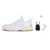 Li Ning Ace V Cushioning Slip Resistant Abrasion Resistant Breathable Mid Top Badminton Shoes Unisex White AYTT001-5