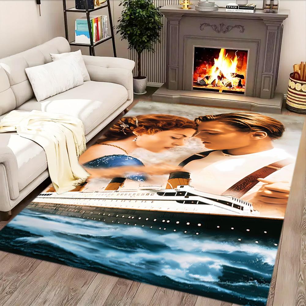 Love On The Titanic Rug for Living Rooms, Bedrooms, Home Décor, and As Gifts.