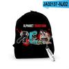 Classic Novelty Alphabet Lore Backpacks Boys/Girls Pupil School Bags 3D Print Keychains Oxford Waterproof Cute Small Backpacks