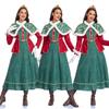 Halloween Witch Costume For Women With Polyester Fabric And Crown For Cosplay And Stage Performances