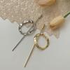 Long Hair Silver and Gold Hairpin Retro Hairpin for Women