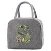 Portable Food Insulation for Traveling  Jungle Tiger Letter Printing Box Picnic Waterproof Oxford Zipper Insulation Lunch Bag
