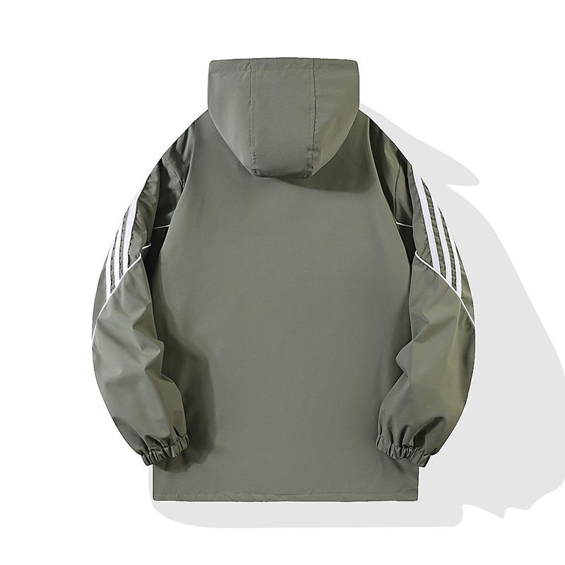 New storm jacket men's three-bar jacket outdoor couples single coat hooded waterproof windproof jacket mountaineering clothing tide