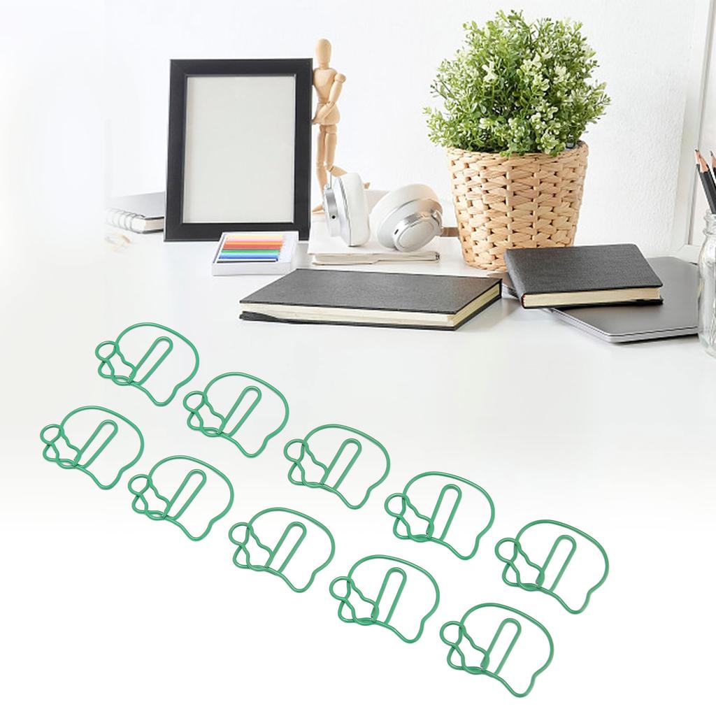 100ks KT sponky na papír pro kočky Kovové sponky do záložek Roztomilé multifunkční sponky na papír pro studenty O