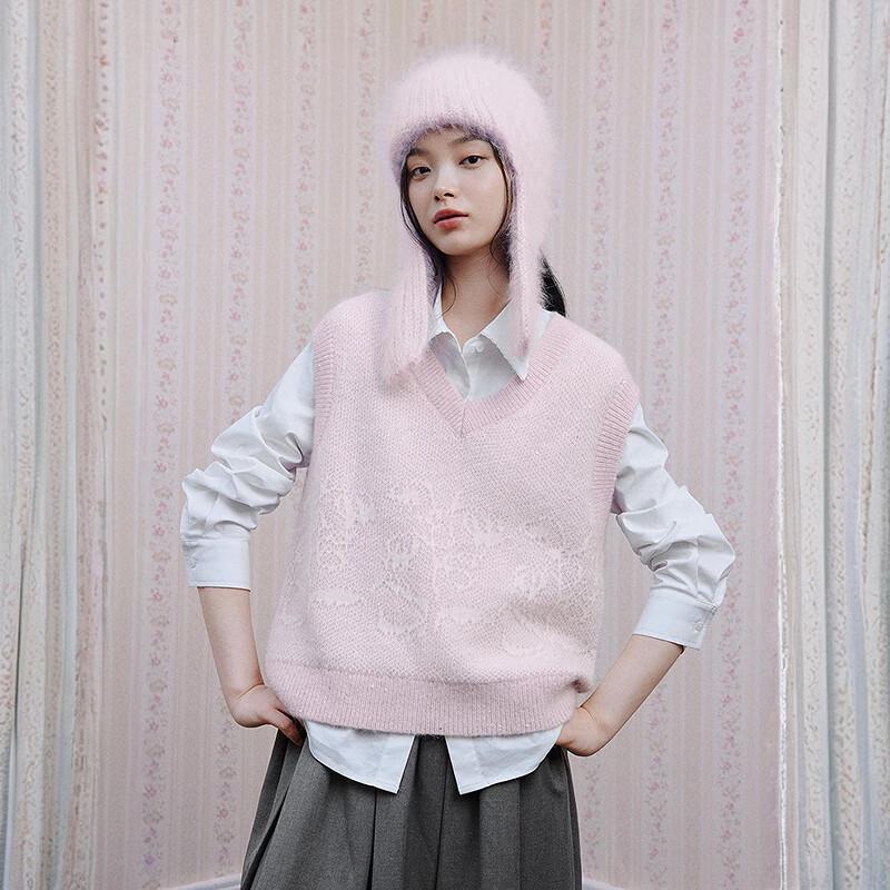 

Ledian Women s V-Neck Loose Knit Vest S