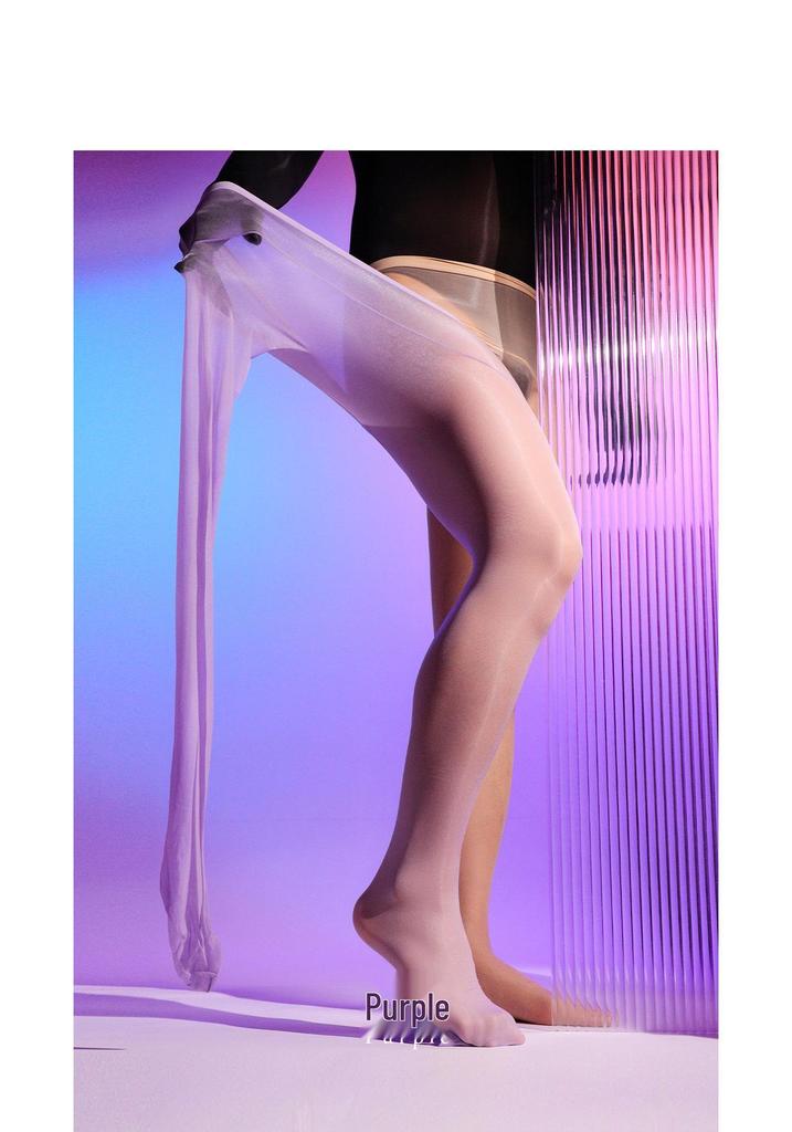 Kuli Si 3D Herren-Strumpfhosenbeutel: Transparenter Bund, Ölig Glänzend, 360° Nahtlos, 640 Nadeln