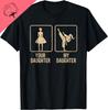 Funny Taekwondo Karate Daughter Martial Arts Mom Dad TShirt Print On DeUnisexd Cotton  Unisexs T Shirt Camiseta Hombre