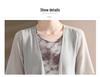 Elegant Chiffon Summer Dress Set for Mature and Elderly Women - Stylish Two-Piece Skirt Ensemble