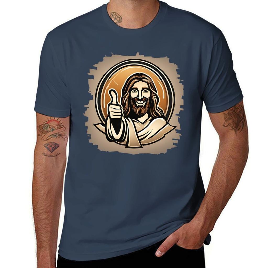 Jesuschrist Tshirt Novelty Print Casual Tee Shirt
