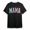 Women's Oversize Comfortable Breathable Classic T-Shirt Colorful Mama Letter Tee