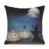 Halloween Linen Pillow Cover Printed Pillow Cover
