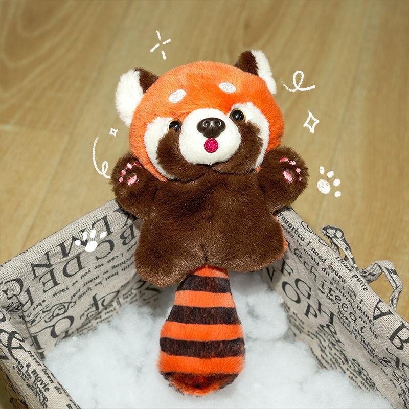 Cartoon Roter Panda Plüschtier Anhänger Kleiner Waschbär Puppe Puppe Spielplatz Waschbär Gefüllter Rucksack Dekor Geschenke Tasche Anhänger
