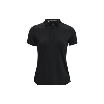Solid Color Slim Fit Short Sleeve Polo Shirt Women Tops Black 1363949-001